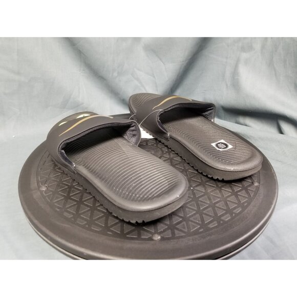 Nike Kids Kawa Slide (GS/PS) Sandals Slides Black Gold Size 2Y NEW WITH TAGS! - Picture 6 of 11